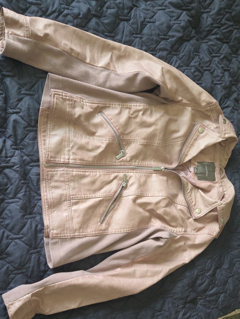 Maurices Dusty Blush Pink Moto Jacket